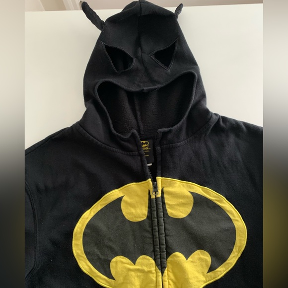 🎄🔥🦇Batman zip up Hoodie with Mask Hood Boys XL - Picture 5 of 14